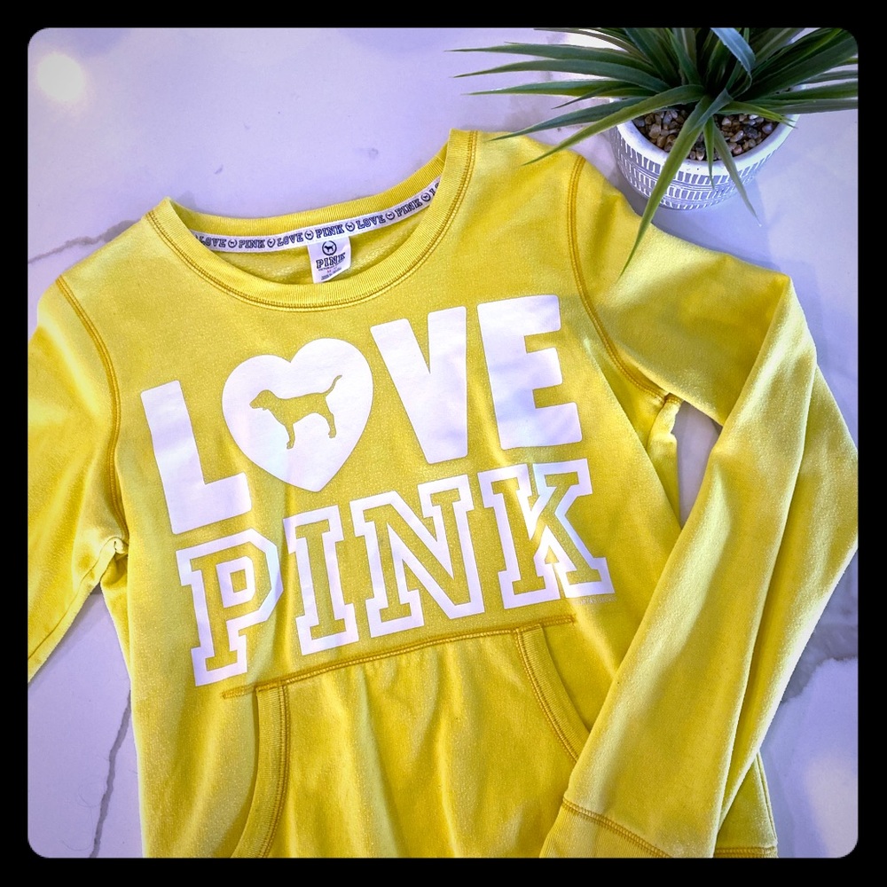 PINK Yellow Pullover